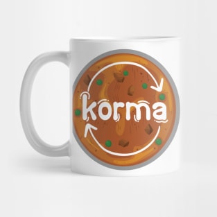 Instant Korma or Instant Karma Funny India Pakistan Food design Mug